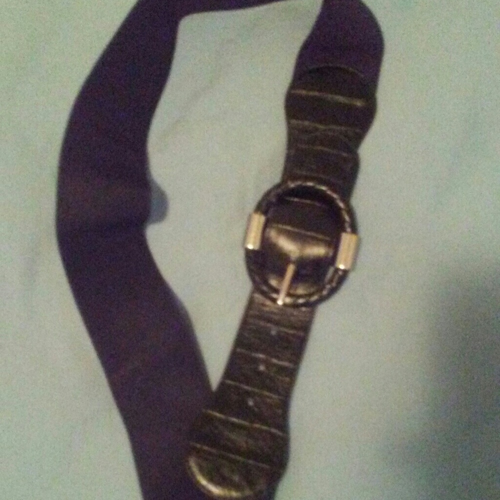 Black fashion waist belt